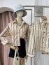 MATINEE Strip Fitted Skirts